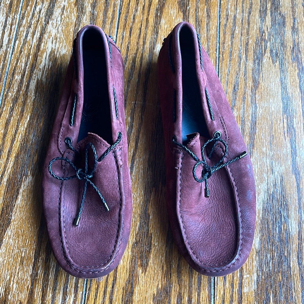 Tod’s Burnt Red Size 7 1/2 Driver Loafers